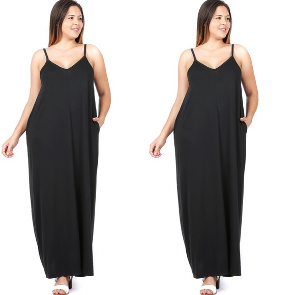 @closetchelle Dresses & Skirts - ➕P L U S | NEW! Pocket Maxi Dress - Black